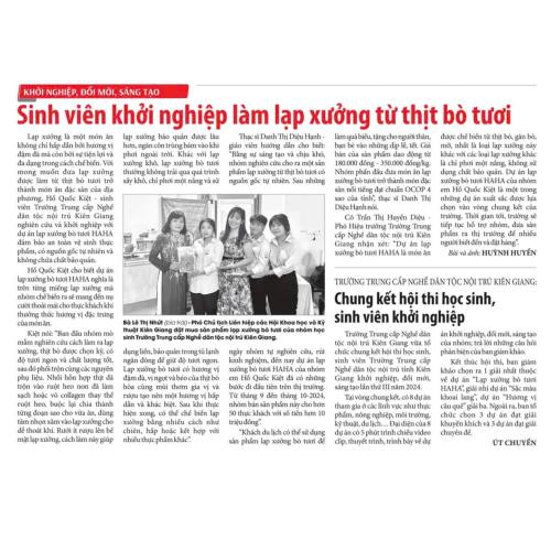 Sinh Viên Khởi Nghiệp Làm Lạp Xưởng Từ Thịt Bò Tươi